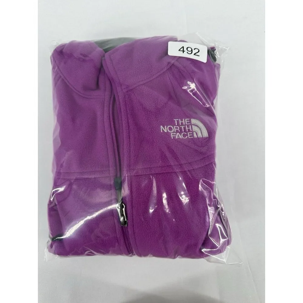 The North Face Softshell Fleece Winter Jacket Zip Up Women's‎ size Small Purple
